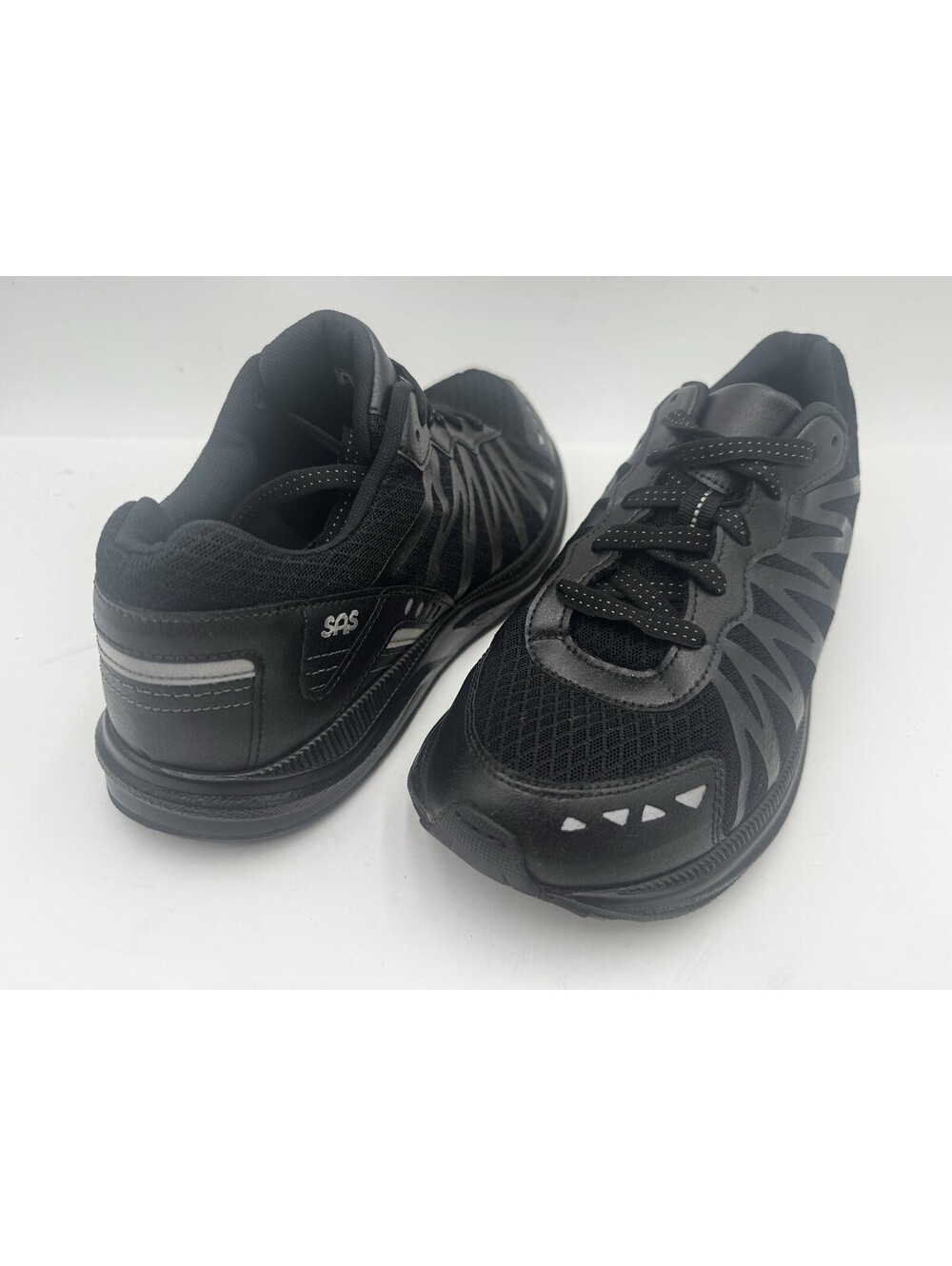 SAS Mission One-M Walking Sneakers Men's Size 8.5 D Black Comfort Walking Shoes